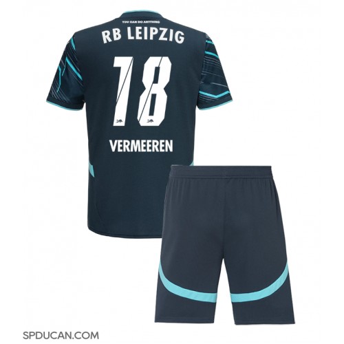 Dječji Nogometni Dres RB Leipzig Arthur Vermeeren #18 Rezervni 2024-25 Kratak Rukav (+ Kratke hlače)